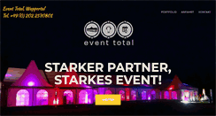 Desktop Screenshot of event-total.de